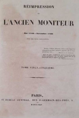 Réimpression de L\'ancien Moniteur. Mai 1789 - Novembre 1799. Tome Ving