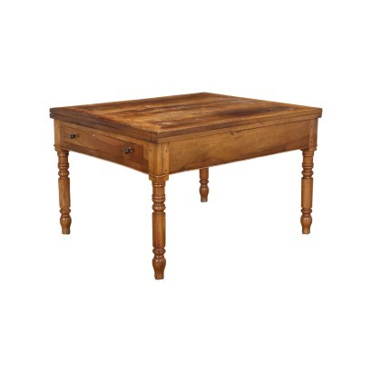 Book-Opening Table Walnut Poplar Italy \'800