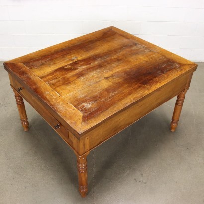 Book-Opening Table Walnut Poplar Italy \'800