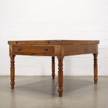 Book-Opening Table Walnut Poplar Italy \'800