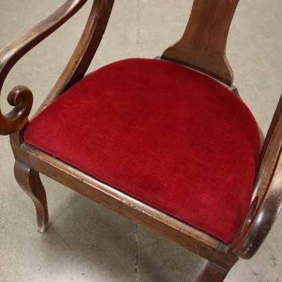antiguo, sillón, sillones antiguos, sillón antiguo, sillón italiano antiguo, sillón antiguo, sillón neoclásico, sillón del siglo XIX, sillón de restauración