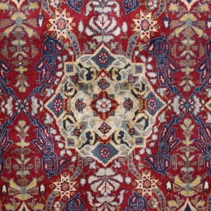 Tapis Kashan Coton Laine Perse Années 60-70