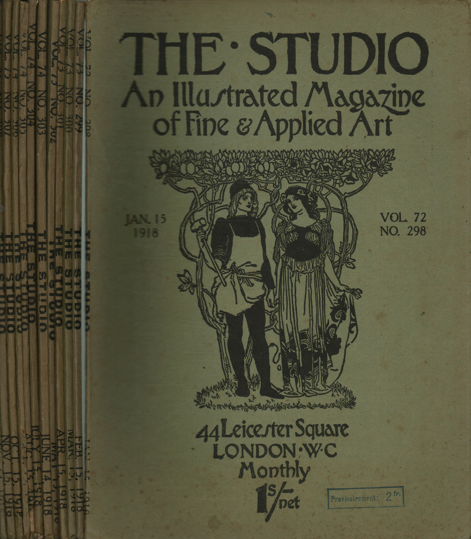 The Studio annata 1918 (12 fascicoli),The Studio annata 1918 completa (12 fa