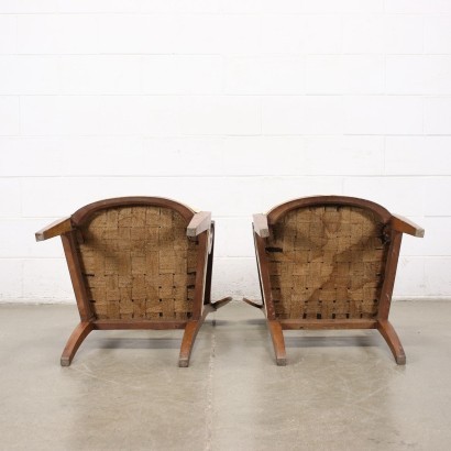 Pair of Directoire Armchairs Cherry Padded France \'800
