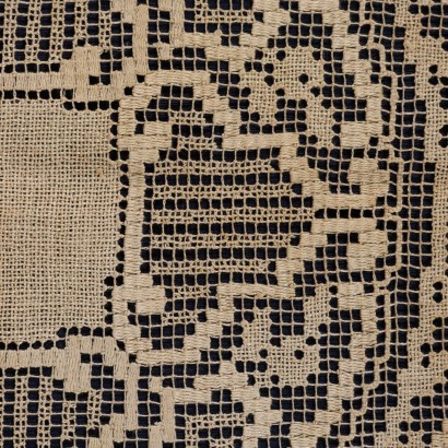 Square Filet Doily Cotton Italy '900