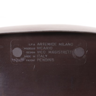 Artemide Vicario Fauteuil ABS Italie Années 1960-1970