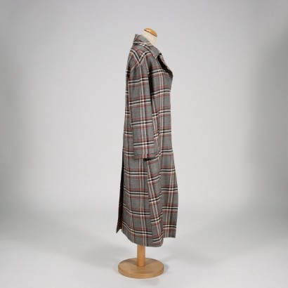 Mantel Tartan Newyorkindustrie Baumwolle Wolle Italien