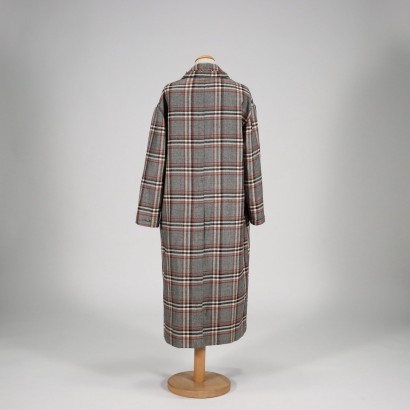 Tartan Coat Newyorkindustrie Cotton Wool Italy