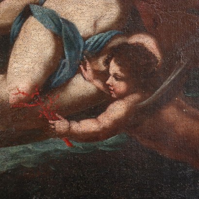 Neptune and Amphitrite Oil on Canvas Italy XVIII Century