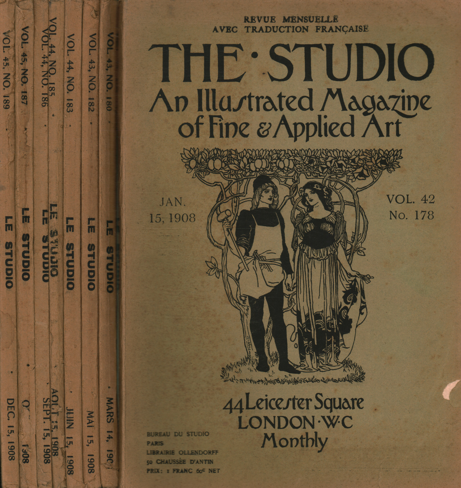 Der Studio-Jahrgang 1908 (8 Ausgaben):