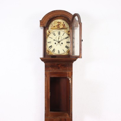 Clock Mahogany Oak Italy XX Century