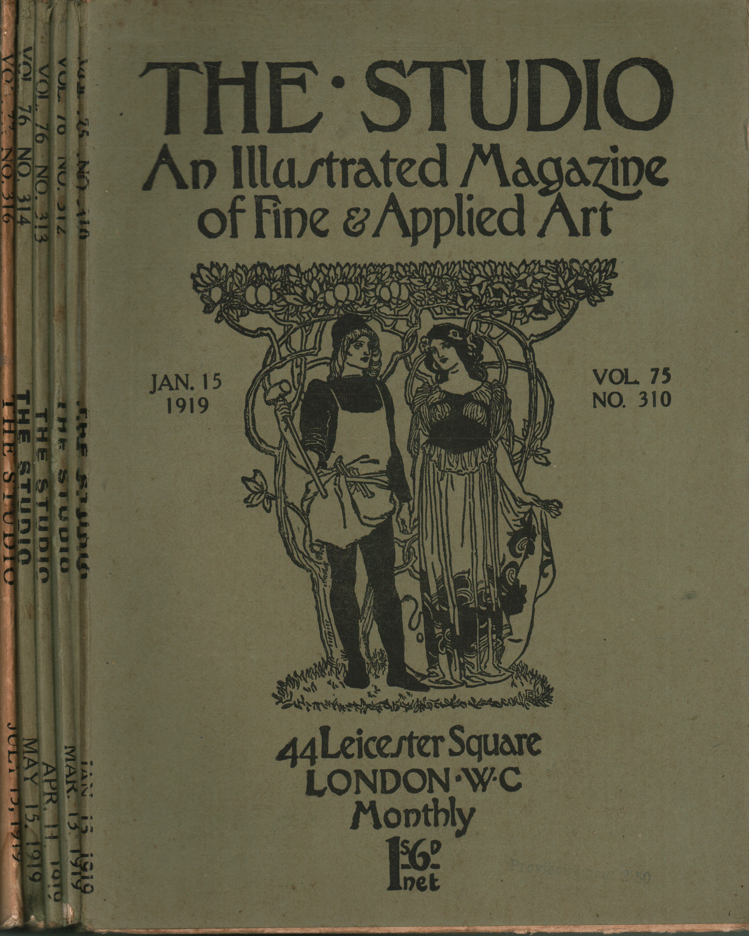 The Studio annata 1919 (6 fascicoli):