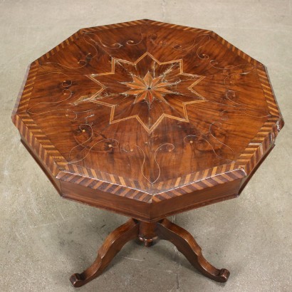 Louis Philippe Coffee Table Maple Walnut Italy XIX Century