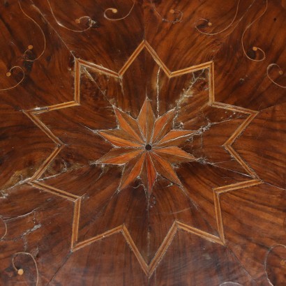 Louis Philippe Coffee Table Maple Walnut Italy XIX Century