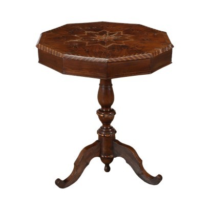 Louis Philippe Coffee Table Maple Walnut Italy XIX Century