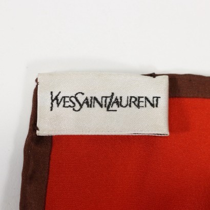 Foulard Yves Saint Laurent, Paris vintage, années 90, foulard mode, mode vintage