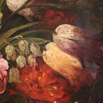 Floral Composition Oil on Canvas XVIII Century