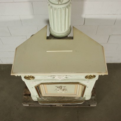 Liberty Stove Painted Terracotta Italy '900