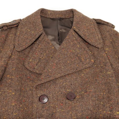 Man Coat Tweed Italy 1990s