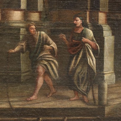 Huile sur Toile Attribué à D. Gargiulo XVII Siècle