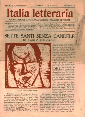 Italia letteraria. Rivista mensile (Anno III, n.1-3, Gennaio-Marzo)