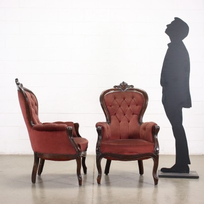 antique, fauteuil, fauteuils antiques, fauteuil antique, fauteuil antique italien, fauteuil antique, fauteuil néoclassique, fauteuil 19ème siècle, Paire de fauteuils Louis Philippe