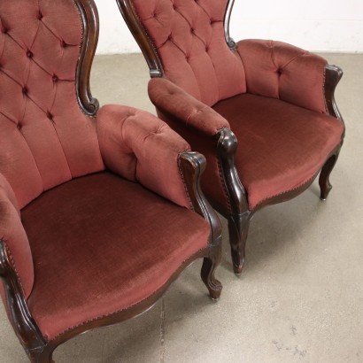 antique, fauteuil, fauteuils antiques, fauteuil antique, fauteuil antique italien, fauteuil antique, fauteuil néoclassique, fauteuil 19ème siècle, Paire de fauteuils Louis Philippe