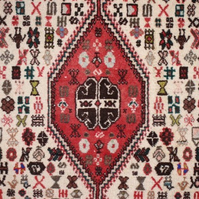 Tapis Shiraz Coton Laine Perse Années 1980