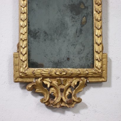 Gruppe von Drei Neoklassiche Spiegel Glas Italien XVIII Jhd