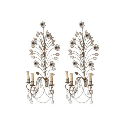 antiquariato, applique, antiquariato applique, applique antiche, applique antiche italiane, applique di antiquariato, applique neoclassico, applique del 800,Coppia di Applique alla Maniera di Mai