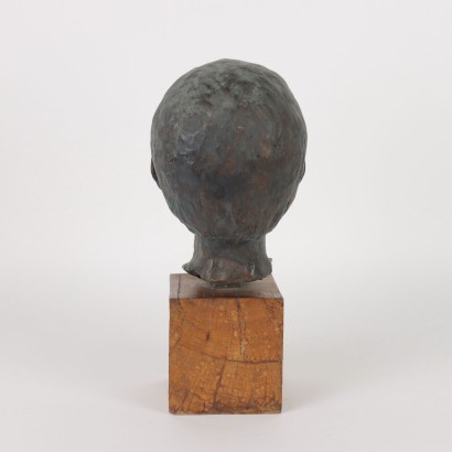 Bronzeskulptur Holz Italien 1968