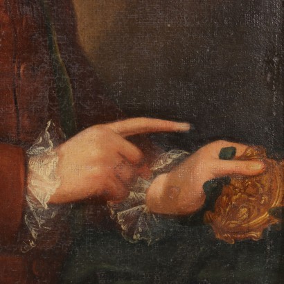Portrait of a Nobleman Oil on Canvas Italy XVIII Century