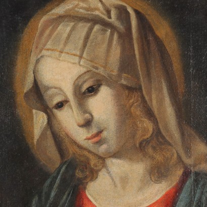 Betende Madonna Öl auf Leinwand Italien XVIII-XIX Jhd