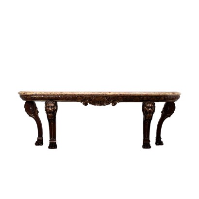 Neoclassical Style Console Oak France XIX-XX Century