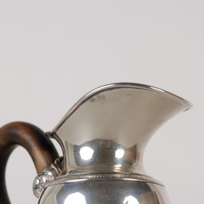 Milk Jug by A. Giacché Chiseled Silver Italy 1920s