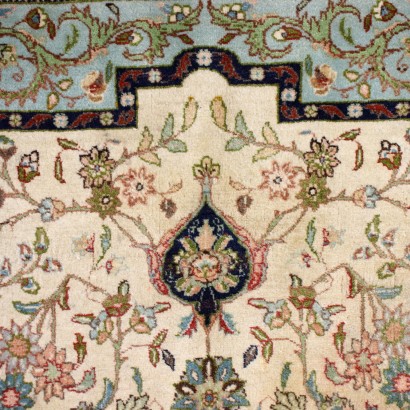 Jaipur Teppich Wolle Baumwolle Indien 1980er-90er