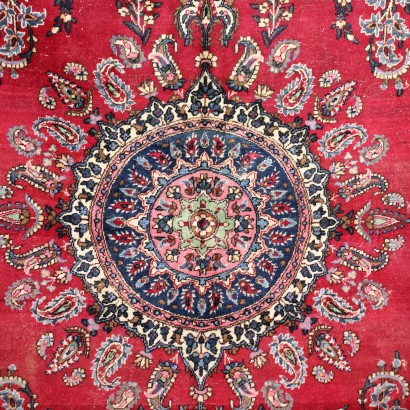 Tapis Kerman Noeud Fin Laine Coton - Perse Années 1960-1970