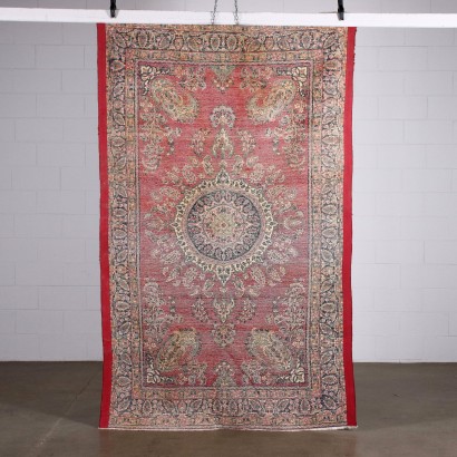 Tapis Kerman Noeud Fin Laine Coton - Perse Années 1960-1970