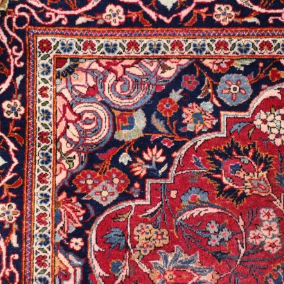 Tapis Kashan Coton Laine Perse Années 40-50