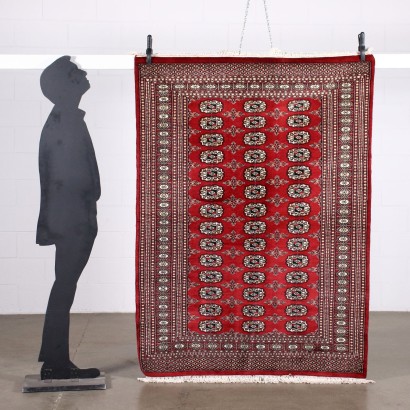 Bukhara Carpet Cotton Wool Pakistan 1980s