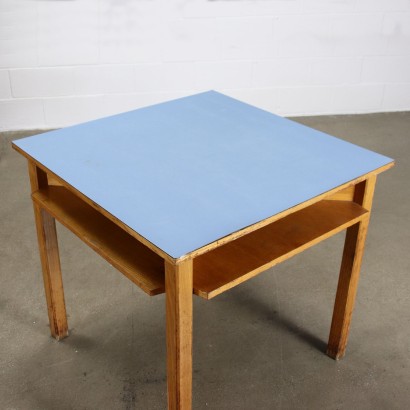 Paire de Tables Chêne Laminé Italie Années 1950