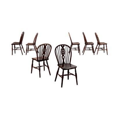 Gruppo di Sette Sedie Windsor