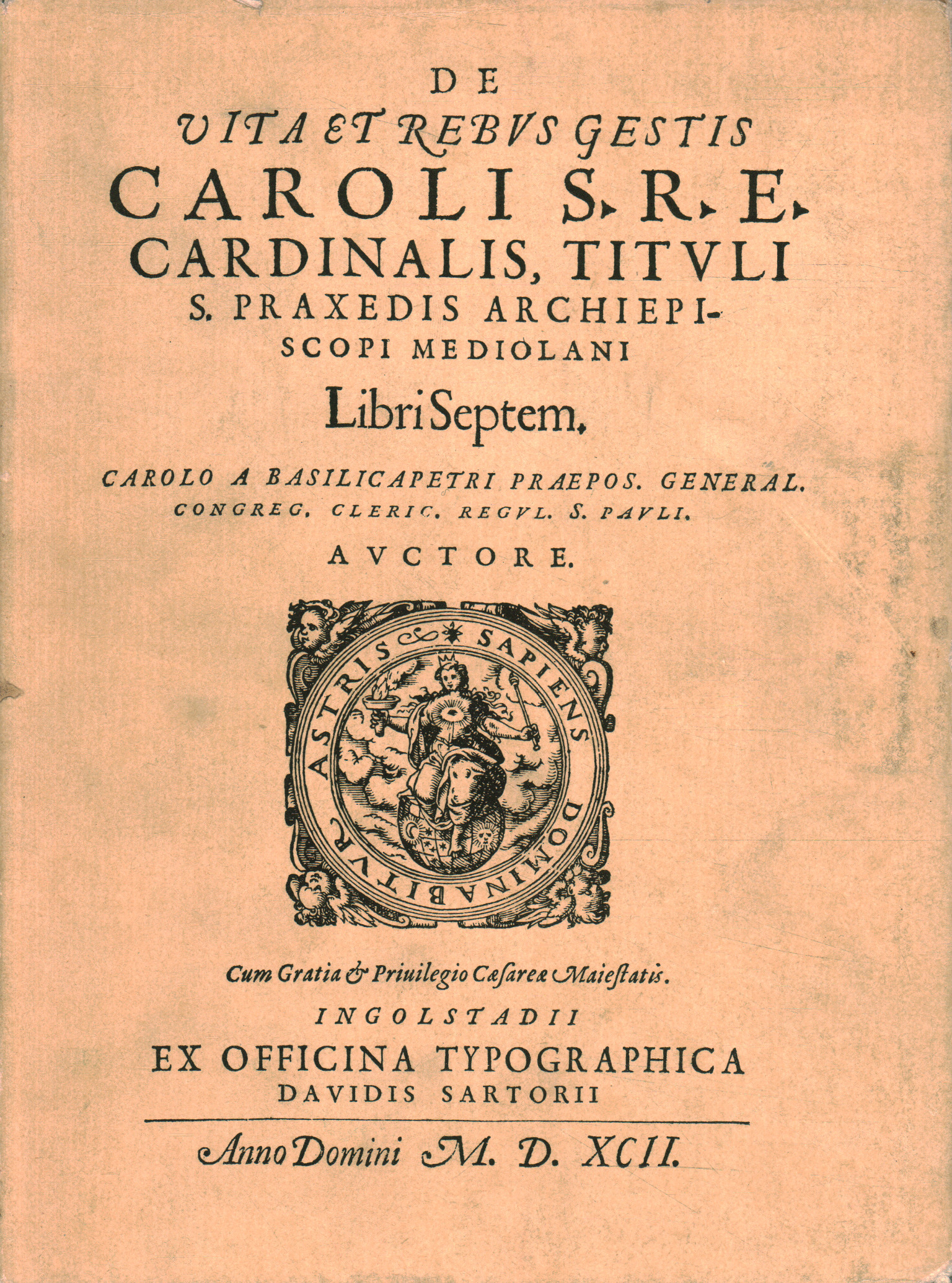 Vie et oeuvres de Carlo Archevêque de% 2, Vie et oeuvres de Carlo Archevêque de% 2