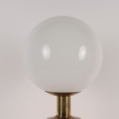 Lampe de Table Verre Laiton Italie Années 60-70