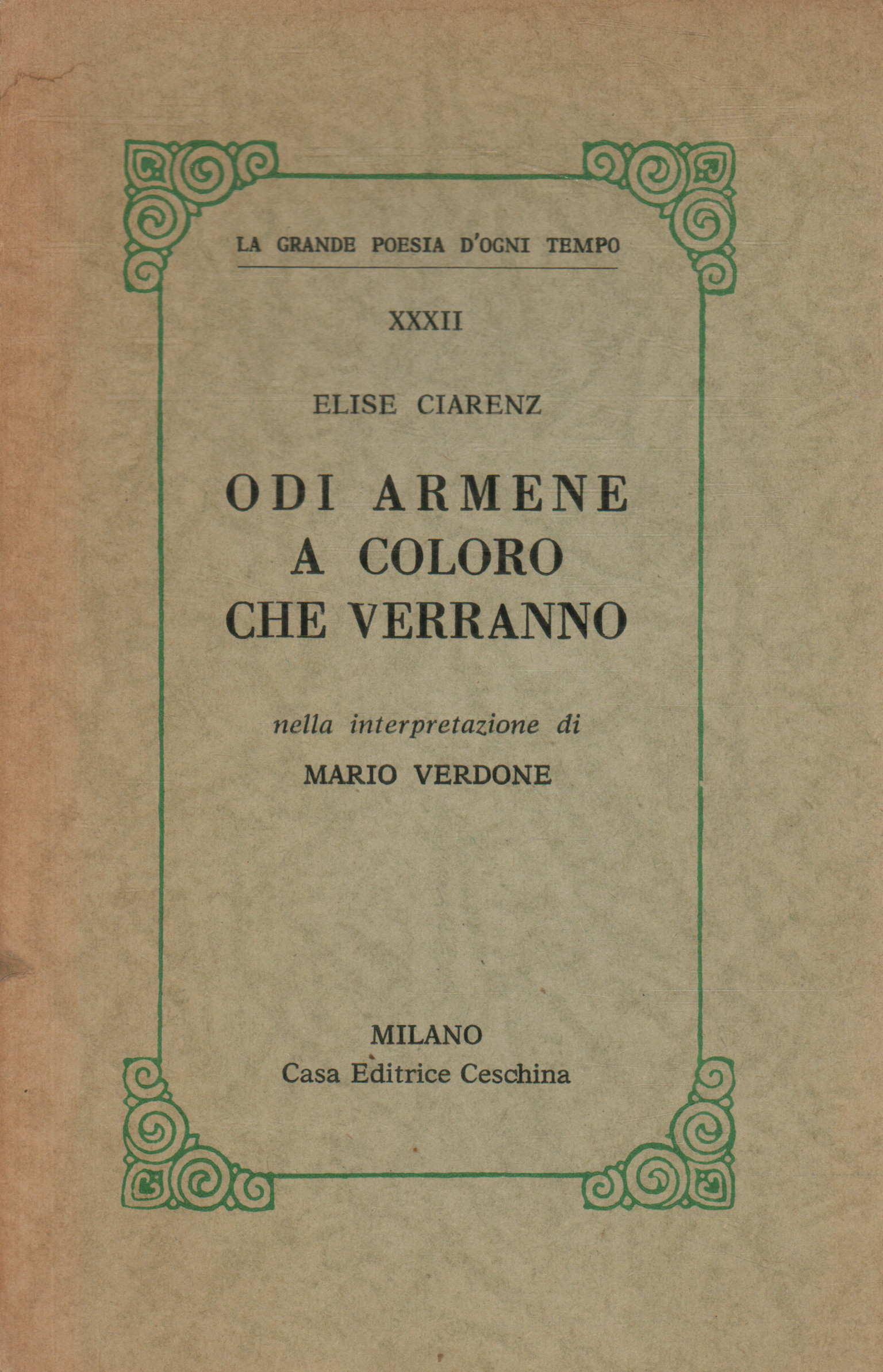 Odi armene a coloro che verranno