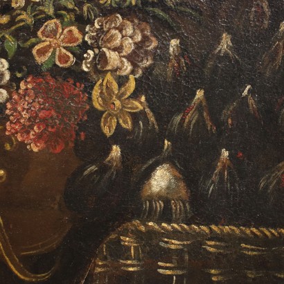 Nature Morte Huile sur Toile Italie XVIII Siècle