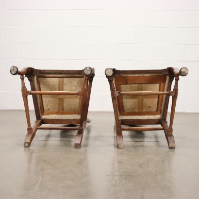 Pair of Tuscan Chairs Walnut Italy XVIII Century