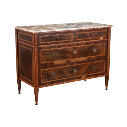 Commode Palissandre Marbre - Italie XX Siècle