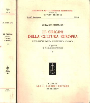 Le origini della cultura europea (2 Volumi)