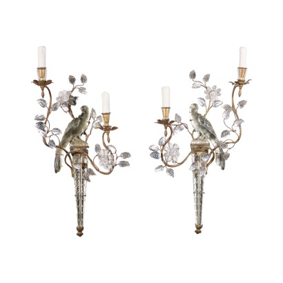 Pair of Maison Bagues Wall Lamps